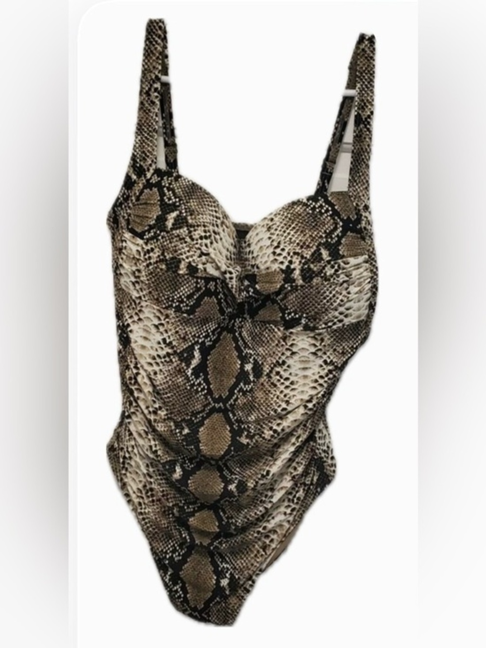 New Bond-eye Australia Snakeprint Swimsuit Size 10-D/DD / US 6 One-Piece